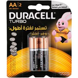 (Duracell 1.5V AA Batteriey (2-Pack بطارية ديوراسيل اصبع جودة عالية مناسبة للجميع الأجهزة التي تعمل بنفس الحجم